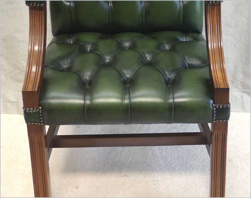 9017 Fixed Gainsborough Desk Chair in Green (6)